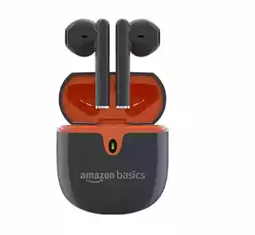 AmazonBasics True Wireless in-Ear Earbuds with Mic, Touch Control, IPX5 Water-Resistance 