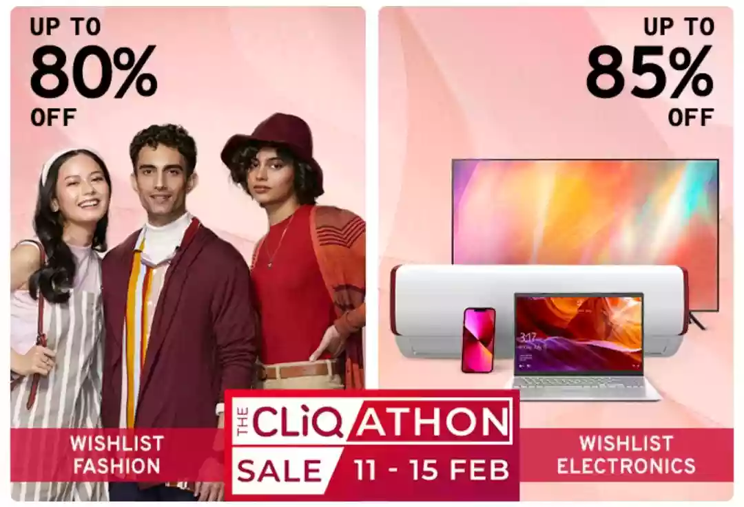 TataCliq The CLiQ ATHON Sale- Upto 85% Off | 11th - 15th Feb
